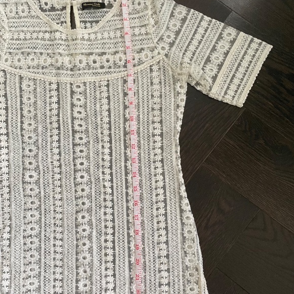 Massimo Dutti lace Tee sz XS - Picture 3 of 4